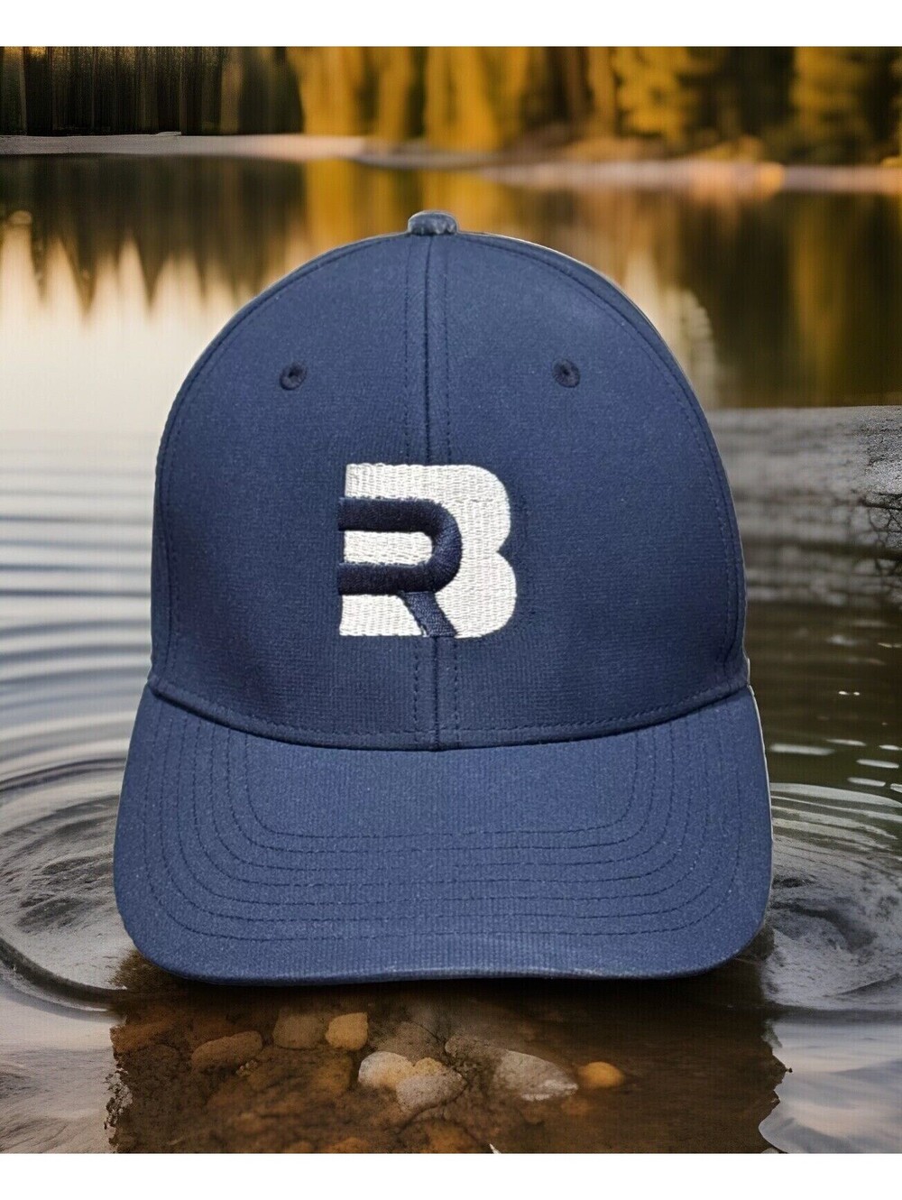 Adidas Three Stripe Triangle BR Logo Blue Snapback Baseball Cap
